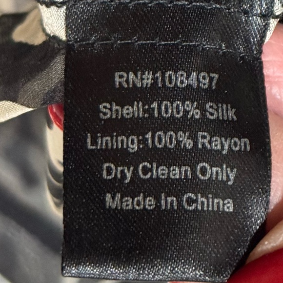 Burlapp sheer silk black and taupe gorgeouss feminine top size smalll - Picture 8 of 11